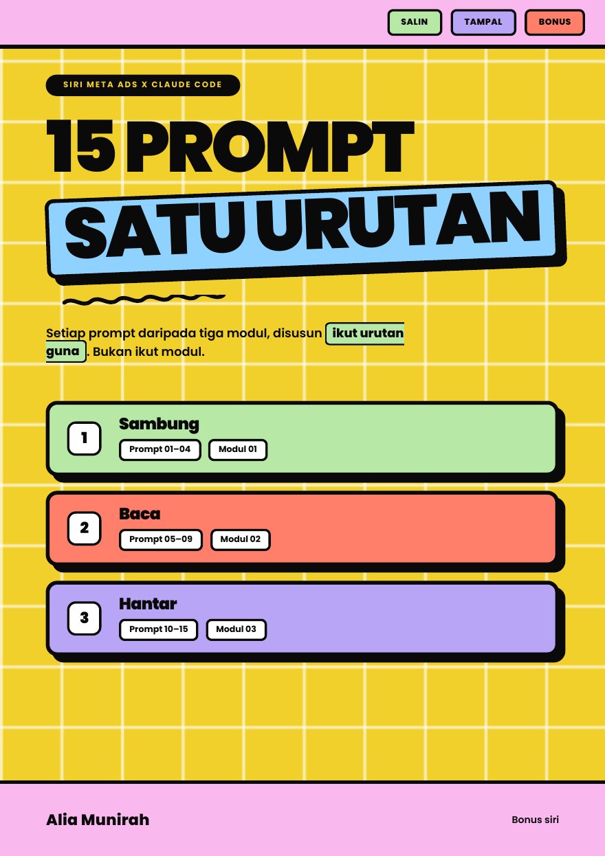 Kulit Bonus — 15 Prompt Satu Urutan